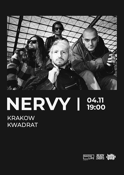 Band "Nervy" in Krakow. European Tour 2023